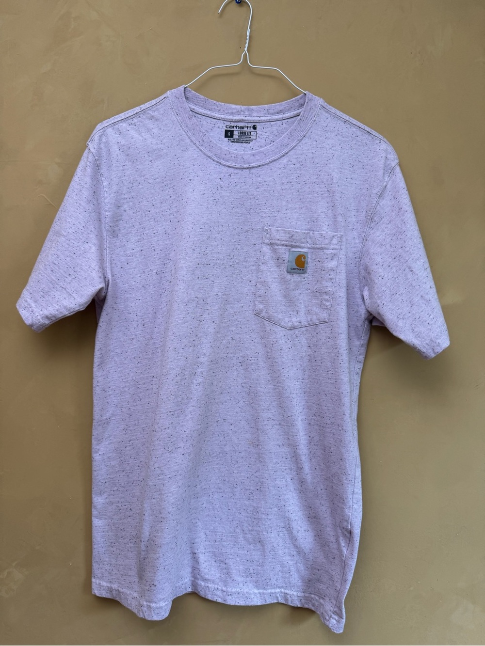 Carhartt Men’s Short-Sleeve Pocket Tee - Light Lavender Heather